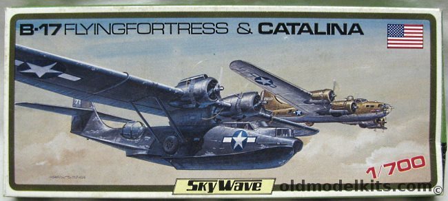 Skywave 1/700 B-17 Flying Fortress (4) and PBY Catalina (2), SW-250 plastic model kit